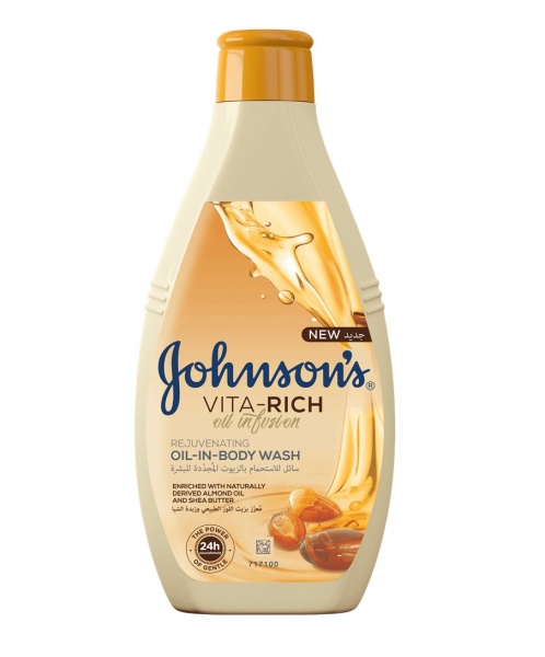 Гель для душа Johnson's Питательный с маслами миндаля и ши 400 мл