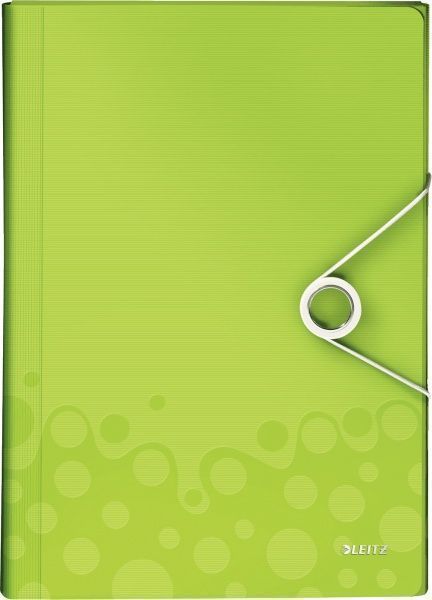 Папка з відділеннями WOW A4 зелений металік 45890064 Leitz