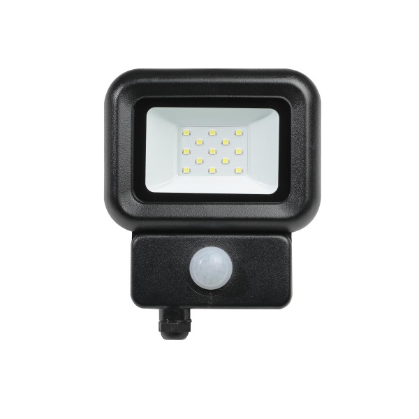 Прожектор з датчиком руху LED CONCEPT FL-LC 10 Вт IP65 чорний 