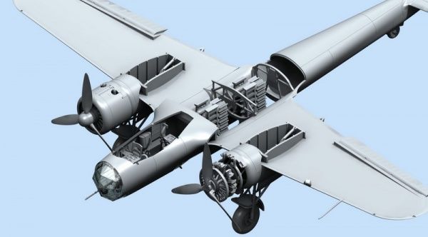 Сборная модель ICM бомбардировщик ВВС Финляндии второй мировой войны Do 17Z-2 (4823044404827) 1:72
