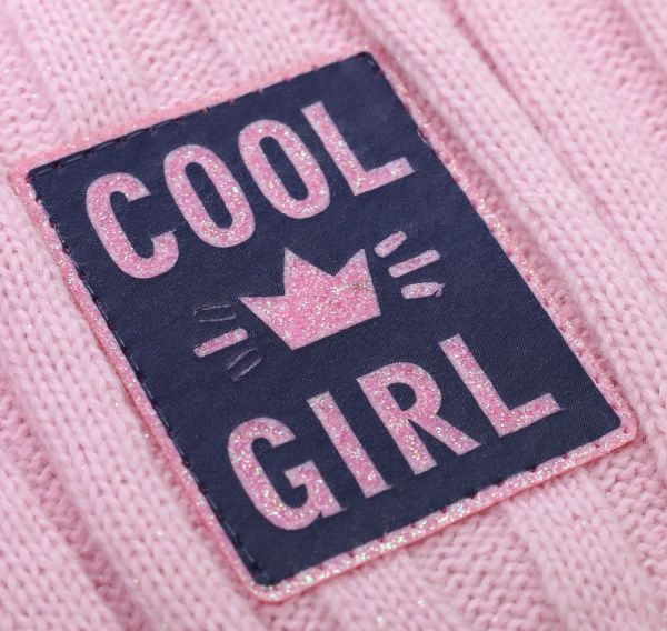 Шапочка детская для девочки Kraft+ 2560 р.52 светло-розовый 