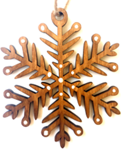 Підвіска Сніжинка 9 см золотий 1220365