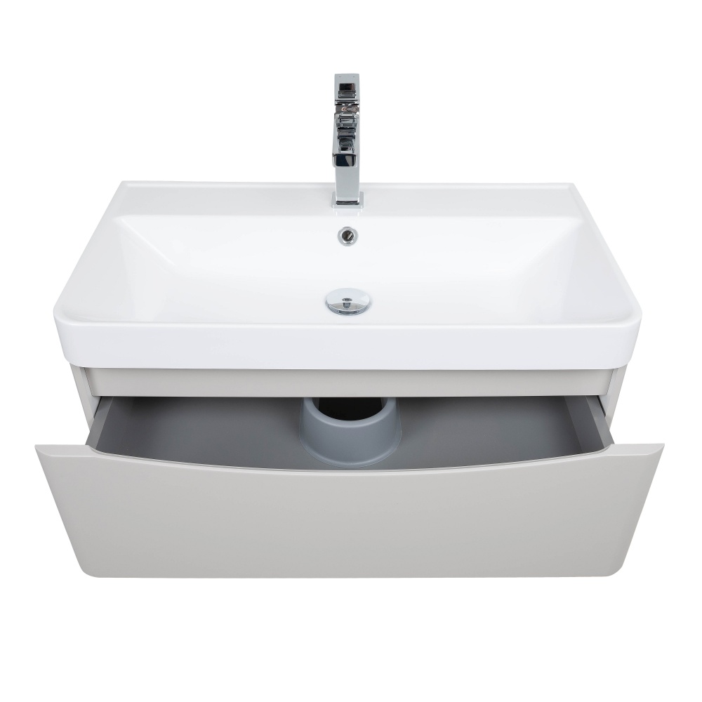 Тумба підвісна Aqua Rodos VISTA(PVC-KASHEMIR)зумивальникомDeep75см