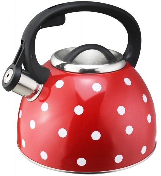 Чайник червоний в горошок 2,5 л VC-3587 Vincent