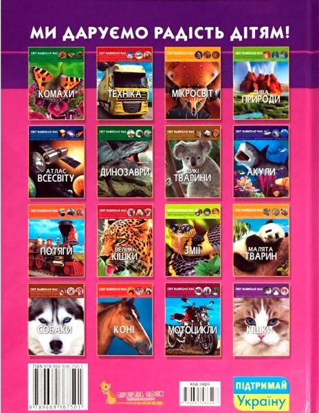 Книга Тамара Протасовицкая «Світ навколо нас. Кішки» 978-966-936-750-1