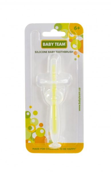 Детская зубная щетка Baby Team силиконовая 7205 мягкая 1 шт.