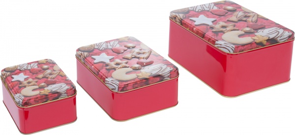 Набір коробок для печива 3D-дизайн 3 шт. 12281 Fackelmann