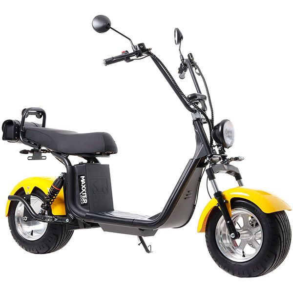 Електроскутер Maxxter Rock Black-Yellow 2000 Вт
