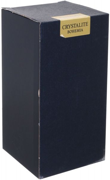 Ваза Vulcano стеклянная прозрачная 30,5 см Bohemia