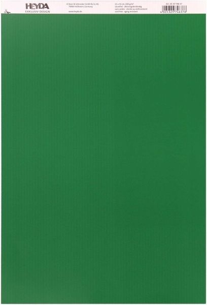 Папір з малюнком Лінійка двосторонній зелений 21x31 см 200 г/м² Heyda