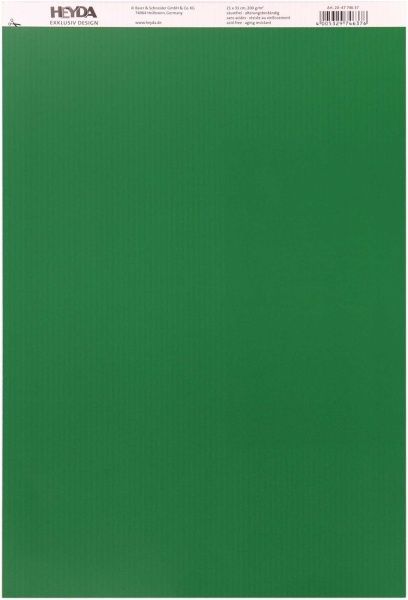 Бумага с рисунком Линия двусторонняя зеленая 21x31 см 200 г/м² Heyda