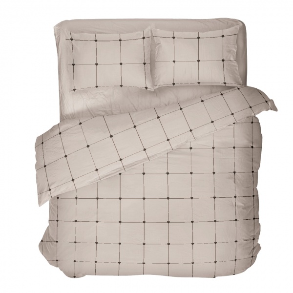 Комплект постельного белья 2,0 Cell бежевый UP! (Underprice) 