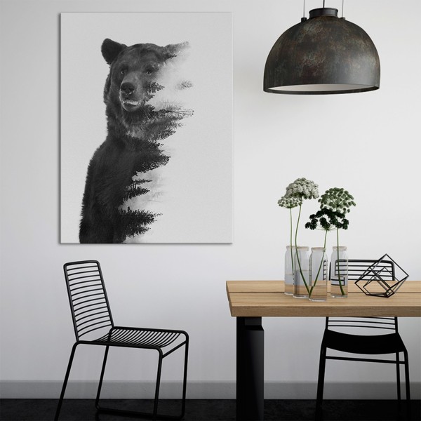 Постер Gray Bear 75x100 см Brushme 