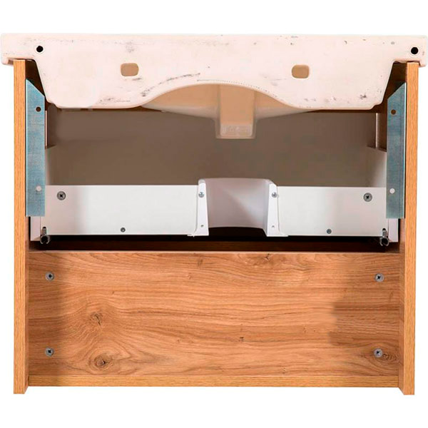 Тумба подвесная ScandiSPA Edda севилья с умывальником Frame 70 см