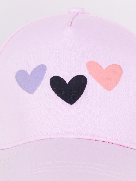Кепка для девочек YO! р.46-50 светло-розовый CZD-0633G 