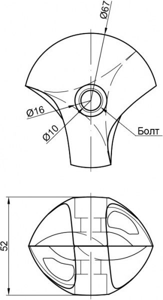 Соединение для трубы R-6DX двойное правое