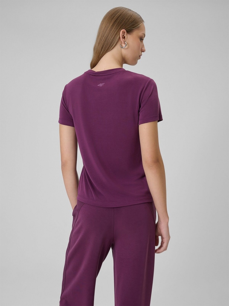 Футболка 4F TSHIRT F2773 4FWSS26TTSHF2773-60S р.XS бордовий