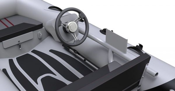 Лодка надувная Aquaspirit Spirit S320C серый с красными вставками