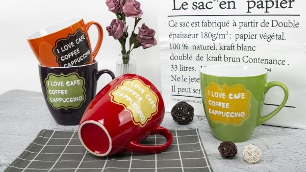 Чашка I love cafe Green 920 мл, керамика Bella Vita