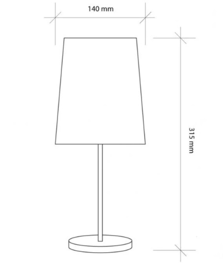 Настільна лампа декоративна Action 1-L 1xE14 білий
