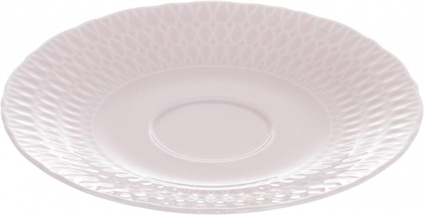 Блюдце Sofia 16 см фарфоровое розовое Cmielow