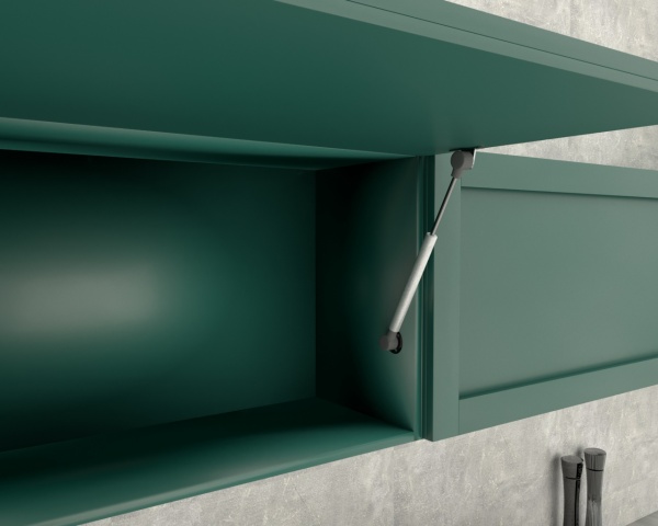 Амортизатор газовый для ДСП 60N в капсуле 3 крепеж серый ПремиумЛайн DC 