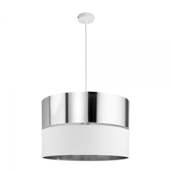 Підвіс TK Lighting Hilton 1x60 Вт E27 білий/срібло 4178 