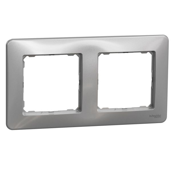 Рамка двухместная Schneider Electric Sedna Design универсальная алюминий SDD313802