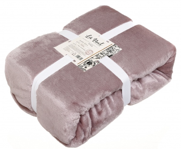 Плед Frannel Solid Sphinx 220x200 см светло-розовый La Nuit 