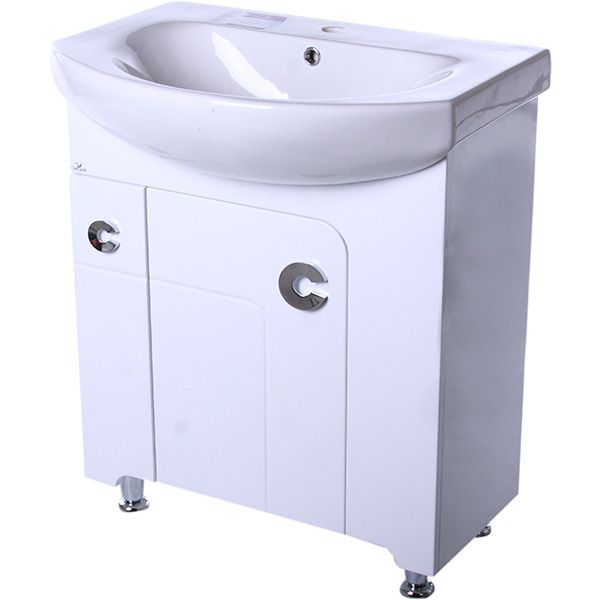 Тумба підлогова Сансервіс Eliza 70 з умивальником Лотос 70 біла