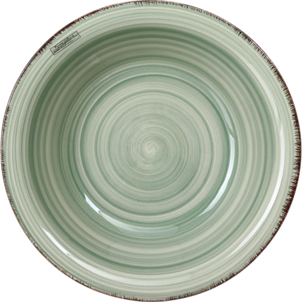 Тарілка супова Fiora Retro Green 21.5 см