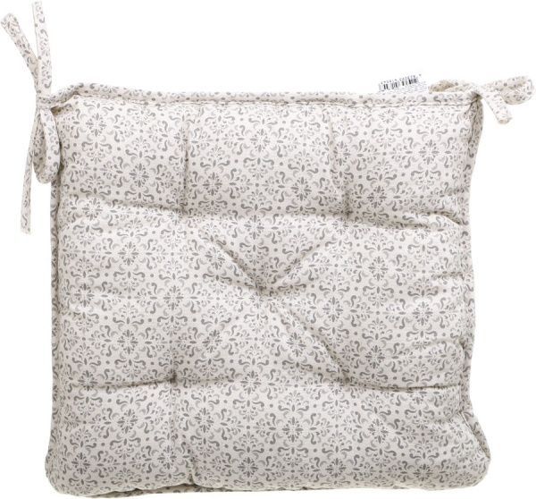 Подушка на стілець Сірий вітраж 40x40 см Прованс