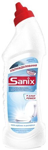 Засіб для чищення унітаза Sanix Морський Ультравідбілювання 