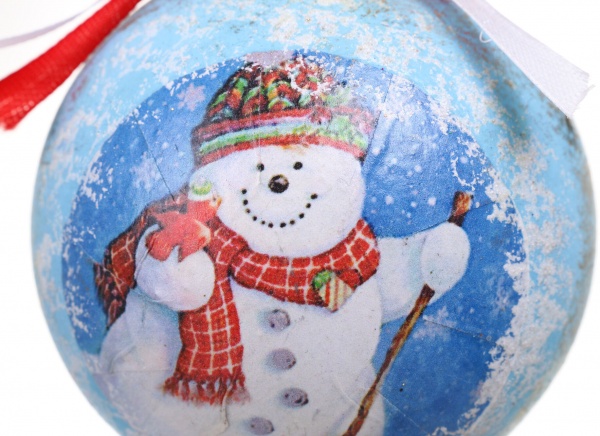 Шар новогодний Декупаж d 80 мм в ассортименте
