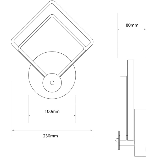 Бра Светкомплект Deco Line WL22 S 22 Вт белый 
