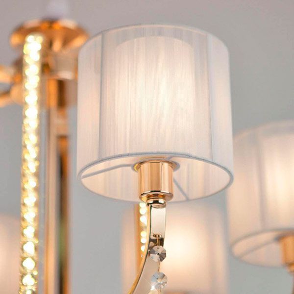 Люстра підвісна Strotskis Adriana пульт ДК LED 20 Вт 6x40 Вт E14 золото 428/6 