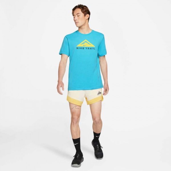 Футболка Nike U NK DF TEE SS TRAIL CZ9802-447 р.L блакитний