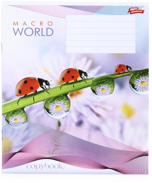 Зошит шкільний уф-лак 12 аркушів у клітинку в асортименті Мрії збуваються