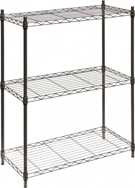 Стелаж 900x350x750 мм темно-сірий 