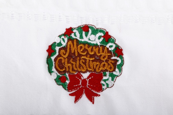 Набір рушників вафельних з вишивкою Різдвяна кава 2 шт. 40x60 см La Nuit різнокольоровий 