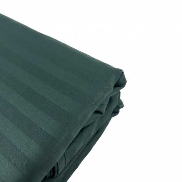 Комплект постільної білизни Stripe 2.0 темно-зелений SoundSleep 