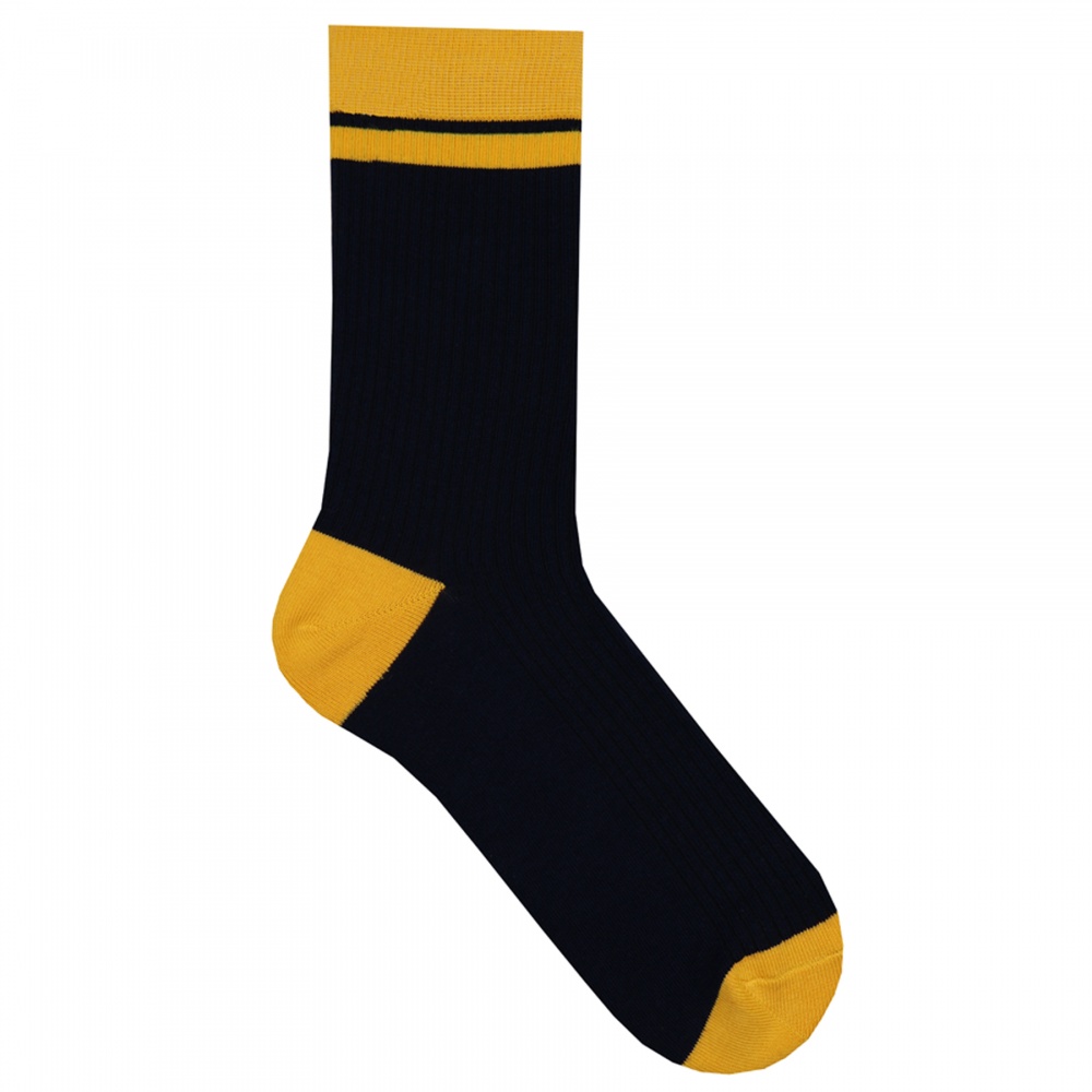 Шкарпетки чоловічі Premier Socks в рубчик р.29 темно-синій