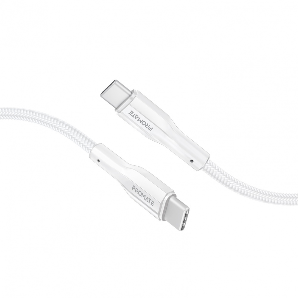 Кабель Promate xCord-CC200 USB-C to USB-C 3А 2 м white (xcord-cc200.white)