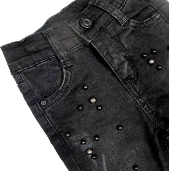Джинсы MARKA стрейч з декором р.98-104 черный 215/31 