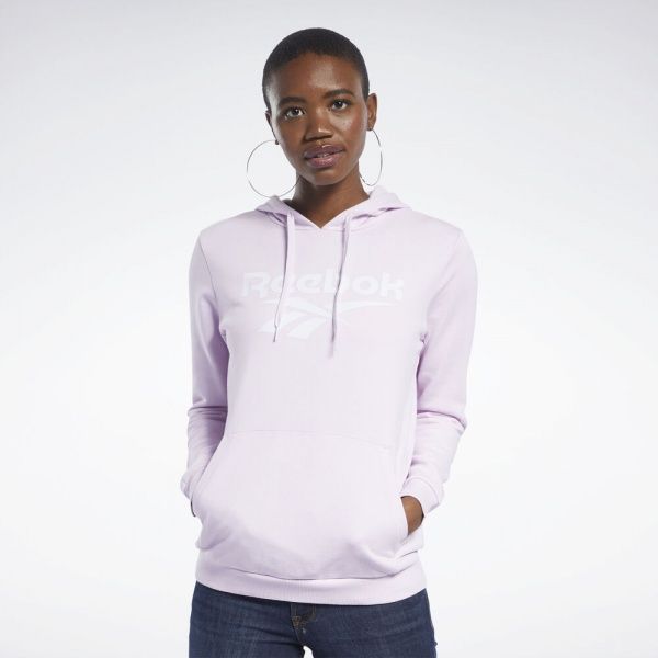 Джемпер Reebok CL F BIG LOGO HOODI FJ3299 р. XS розовый