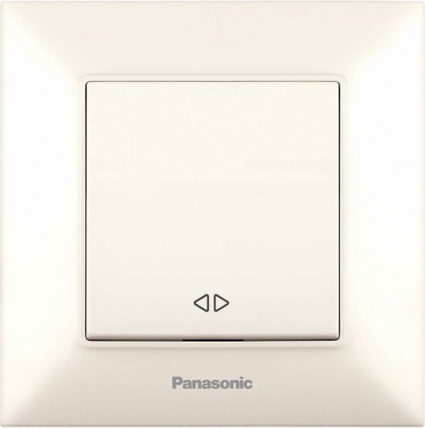 Выключатель перекрестный одноклавишный Panasonic Arkedia Slim 10 А 250В кремовый 480100202
