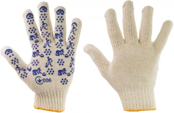 Перчатки 3С Маркет 3D Master-88T трикотажные с покрытием ПВХ точка L (9)