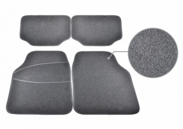 Коврики автомобильные Beltex 55042 4 шт. Латекс серые универсальные