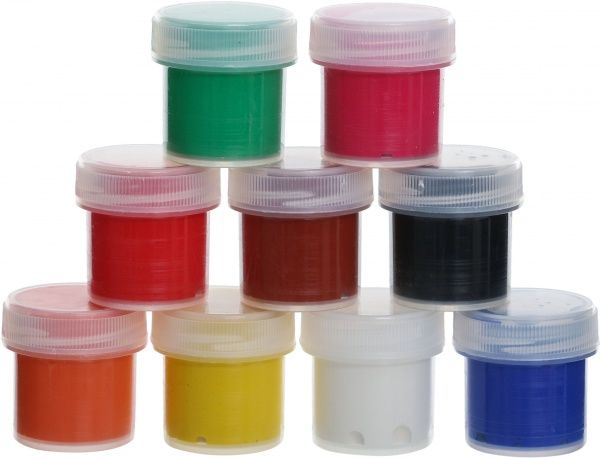 Гуашь ZB.6602 9 кольорів ZiBi