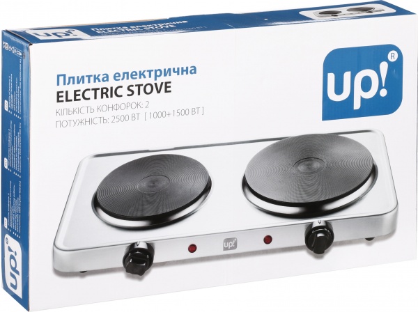 Плита електрична настільна UP! (Underprice) UpWl-2P-1,0/1,5-SS 